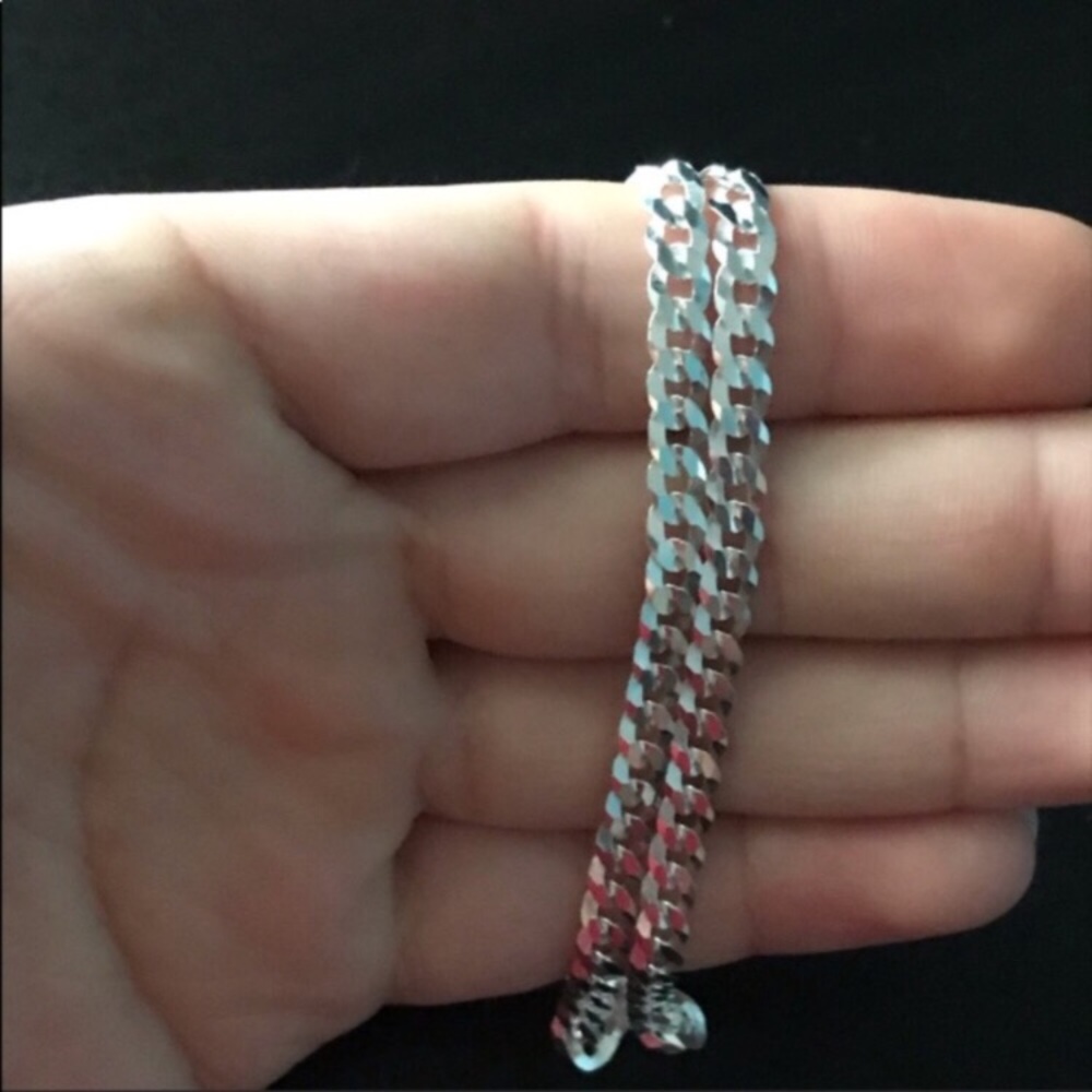 Solid Silver Curb Chain - Picture 3 of 5